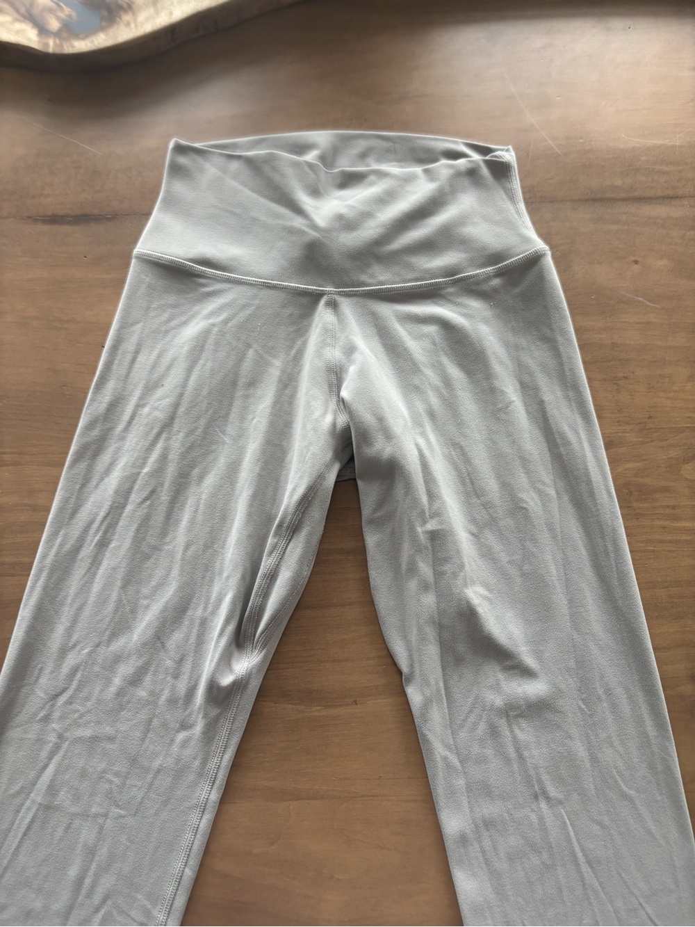 Aritzia Light Gray High-Waist Leggings